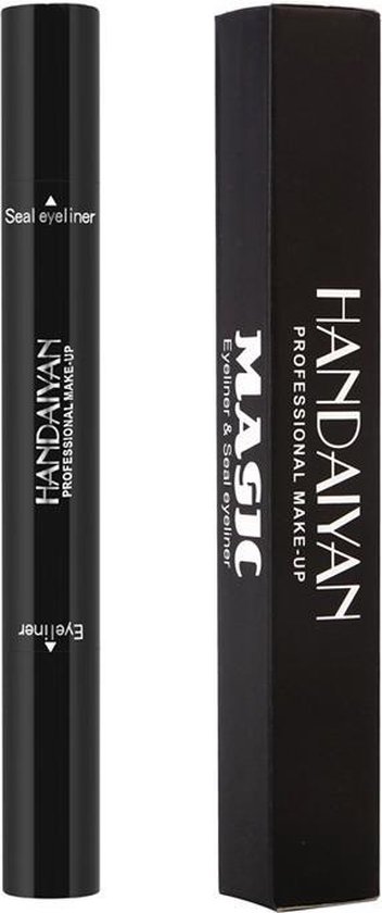 HANDAIYAN® | Eyeliner met wing stempel | Zwarte oog Stempel | 2 in 1 eyeliner | Eyeliner Tool | Wing Eyeliner | Wing Stamp | 2 stuks per verpakking