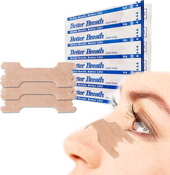 Neusstrips - Neuspleisters - Neusspreider - Neusstrips snurken - Neuspleisters snurken - Anti snurk - Anti snurk producten - Anti snurk pleisters - Maat S/M - 30 Stuks - Zorg voor een betere nachtrust!