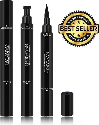 HANDAIYAN® | Eyeliner met wing stempel | Zwarte oog Stempel | 2 in 1 eyeliner | Eyeliner Tool | Wing Eyeliner | Wing Stamp | 2 stuks per verpakking