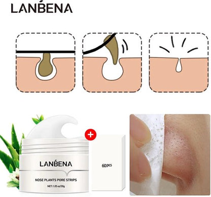 LANBENA Blackhead Remover Peel Off Mask mee-eters verwijderen van gezicht en neus